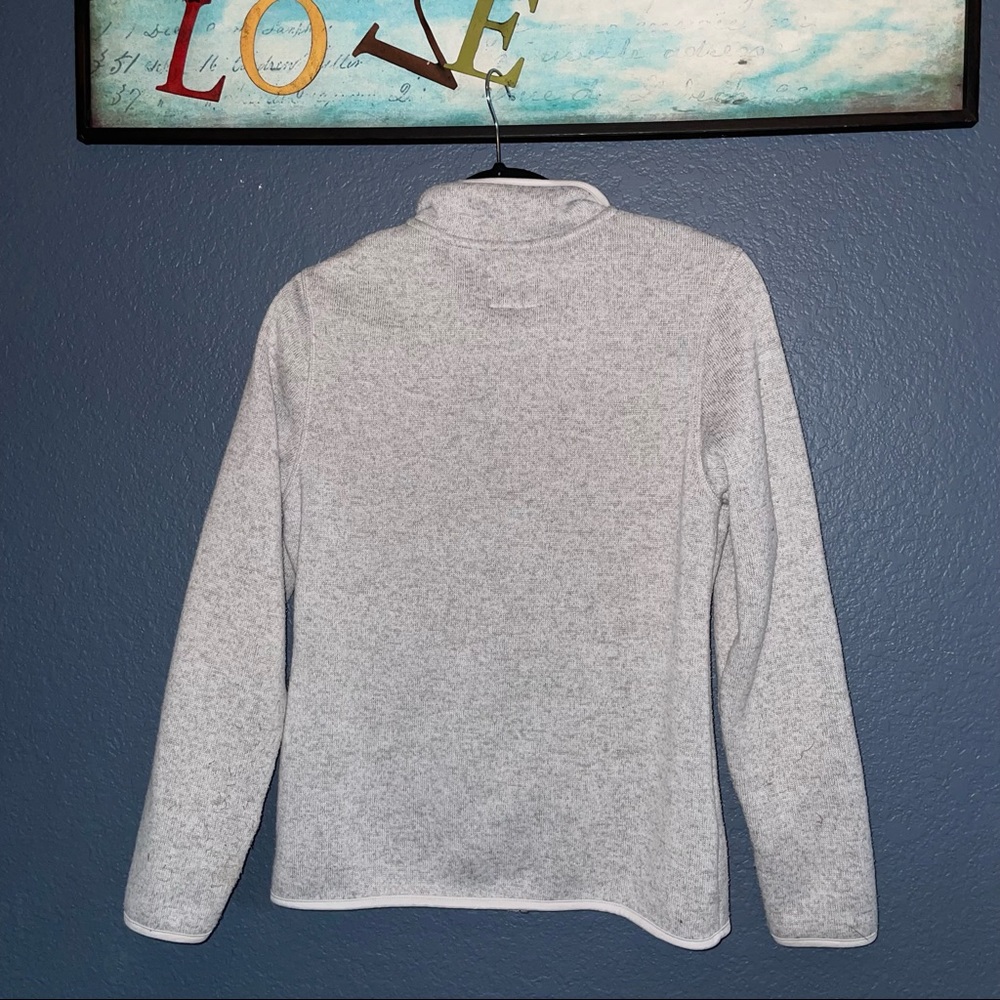- Faded Glory jacket women’s size small 4/6 light heather gray zip fleece - Picture 4 of 10